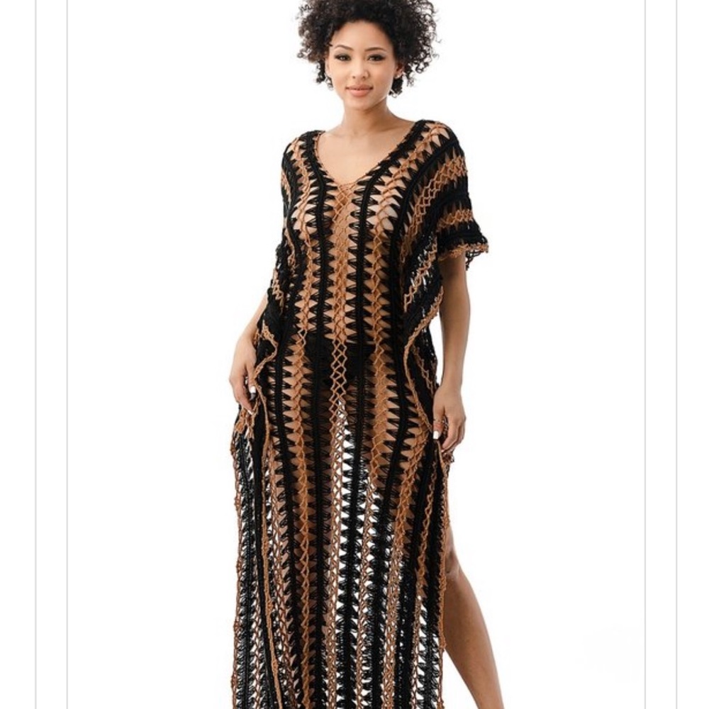Beautiful Cover up maxi Dress Crochet Tunic🤩